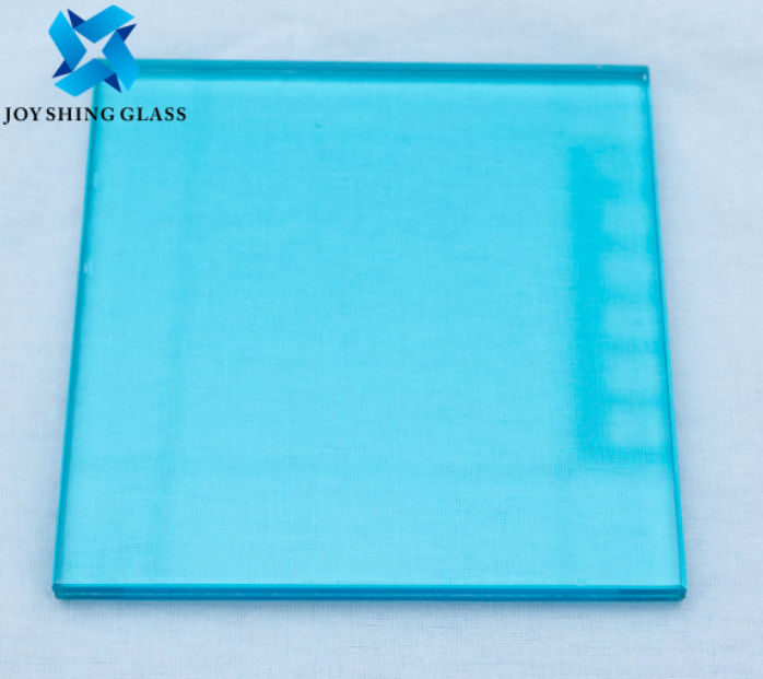 Renkli Laminasyonlu Cam 0.76mm Okyanus Mavi PVB Laminasyonlu Güvenlik Camı