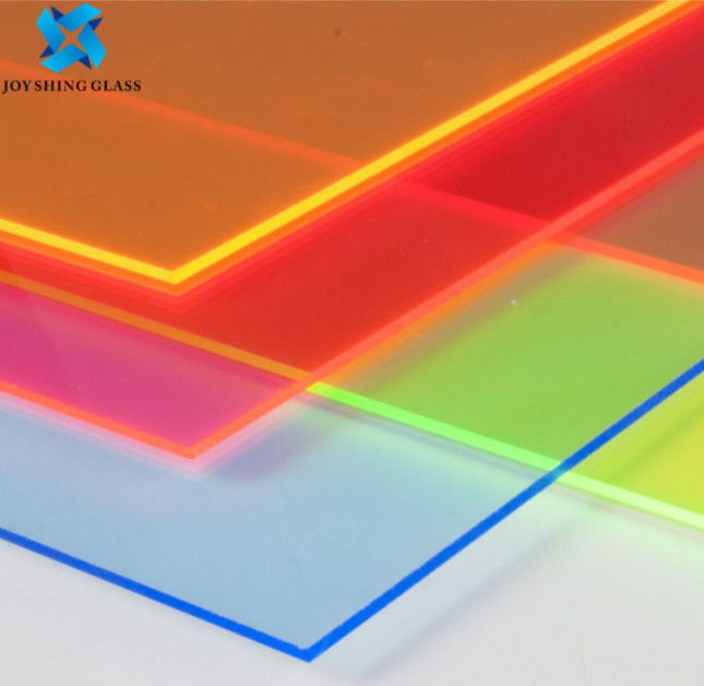 Sanat Renkli Lamine Cam 3mm 4mm Kırmızı Yeşil Mavi Pembe Pencere Dekoratif Cam Paneller