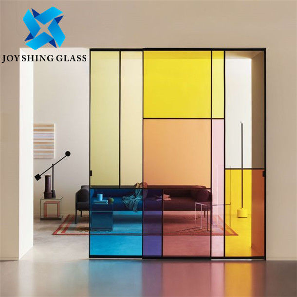 Dazzle Renkli Vitray Dikroik Cam Levha Baskılı Cam Panel