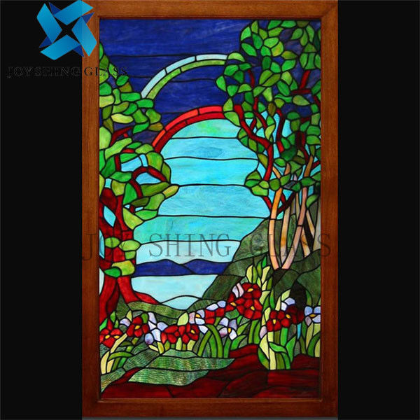 Katı Tiffany Sanat Kilisesi Vitray 3mm-22mm Duvar İçin Çift Camlı Pencere Camı