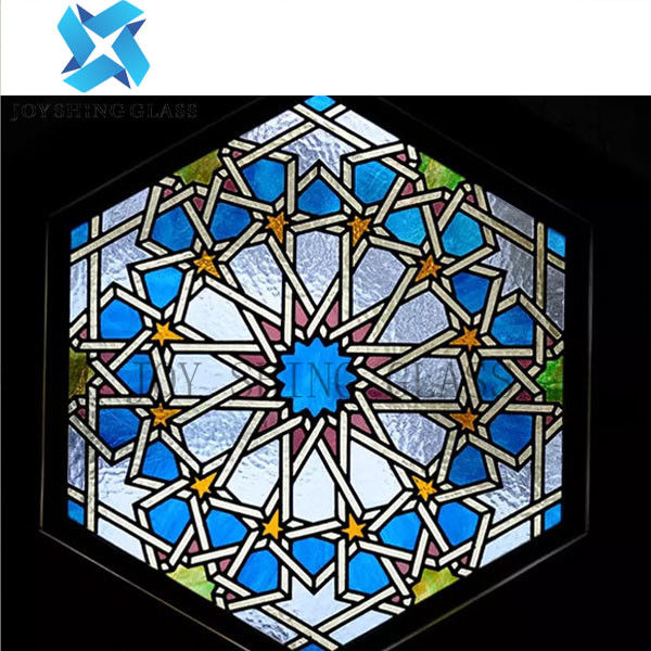 Katı Tiffany Sanat Kilisesi Vitray 3mm-22mm Duvar İçin Çift Camlı Pencere Camı