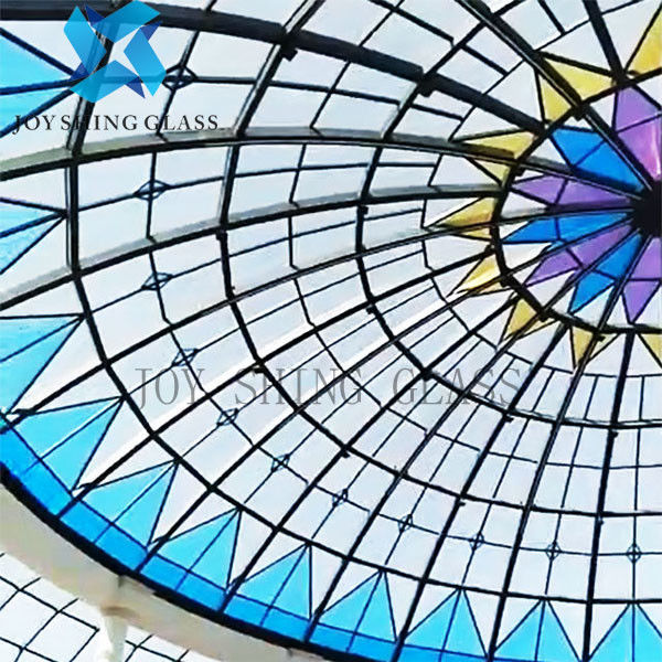 Kapı İçin Lüks Dekoratif Vitray Paneller Kristal Sanat Camı
