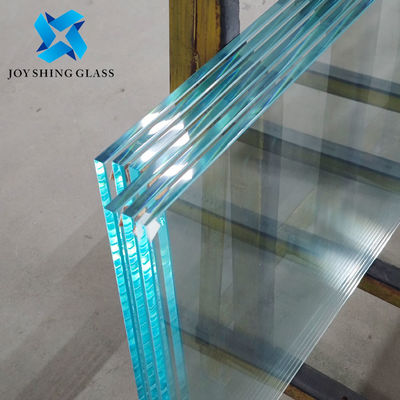 Özel Ultra Clear 12mm 15mm Balustrad sertleştirilmiş cam
